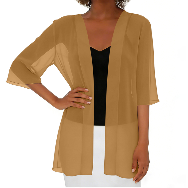 🏆🎁✨Women's Chiffon Open Front Cardigan Loose