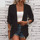 Women's Casual Textured Open Front Cardigan