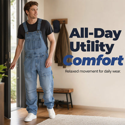 Men's Classic Fit Denim Overalls