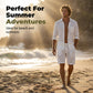 Men's Cotton Linen Multi-Pocket Breathable Shorts