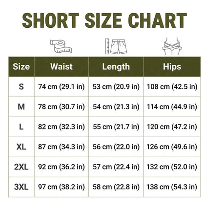 Men's Cotton Linen Multi-Pocket Breathable Shorts
