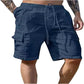 Men's Cotton Linen Multi-Pocket Breathable Shorts