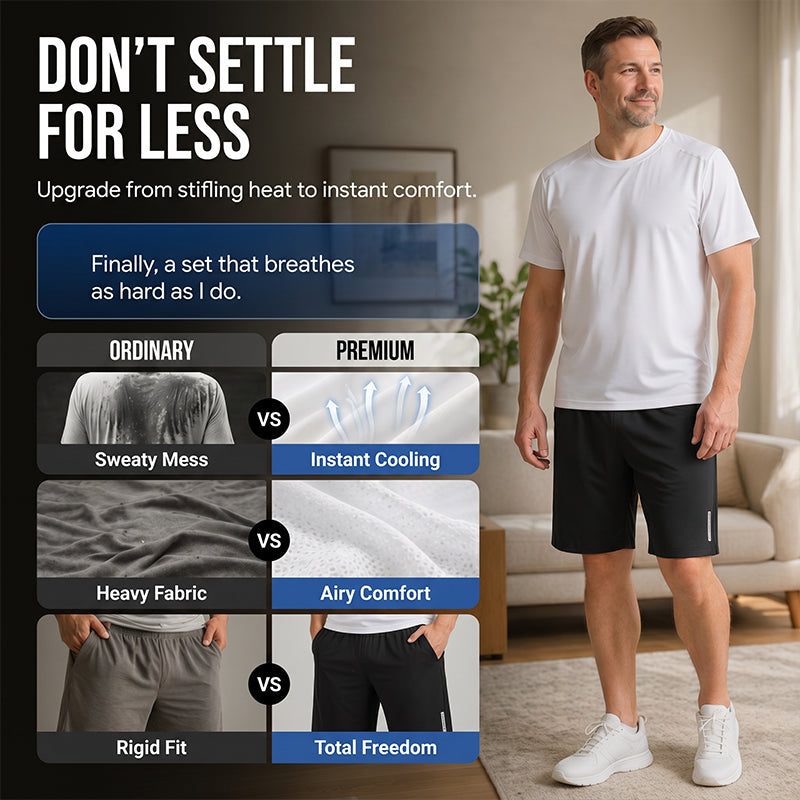 Men's Quick-Dry T-Shirt & Shorts Set