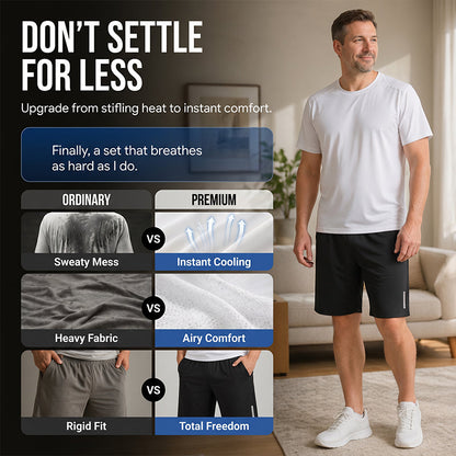 Men's Quick-Dry T-Shirt & Shorts Set