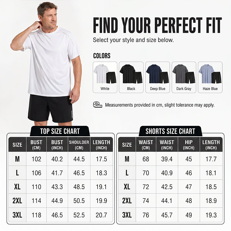 Men's Quick-Dry T-Shirt & Shorts Set