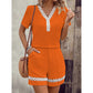 🔥Last-Day Sale-Women's V Neck Short Sleeve Top and Shorts Set