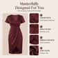 🔥New Arrivals & Special Offers-Women's Short Sleeve V-Neck Asymmetrical Wrap Dress