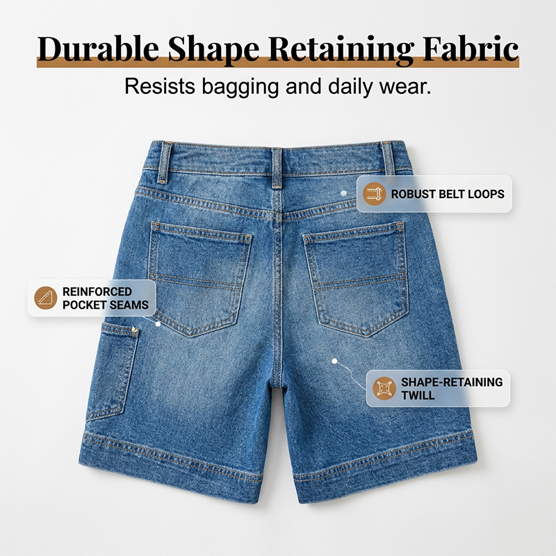 📢📢40% OFF !! ⏰Women's Mid-Rise Bermuda Denim Shorts with Pockets