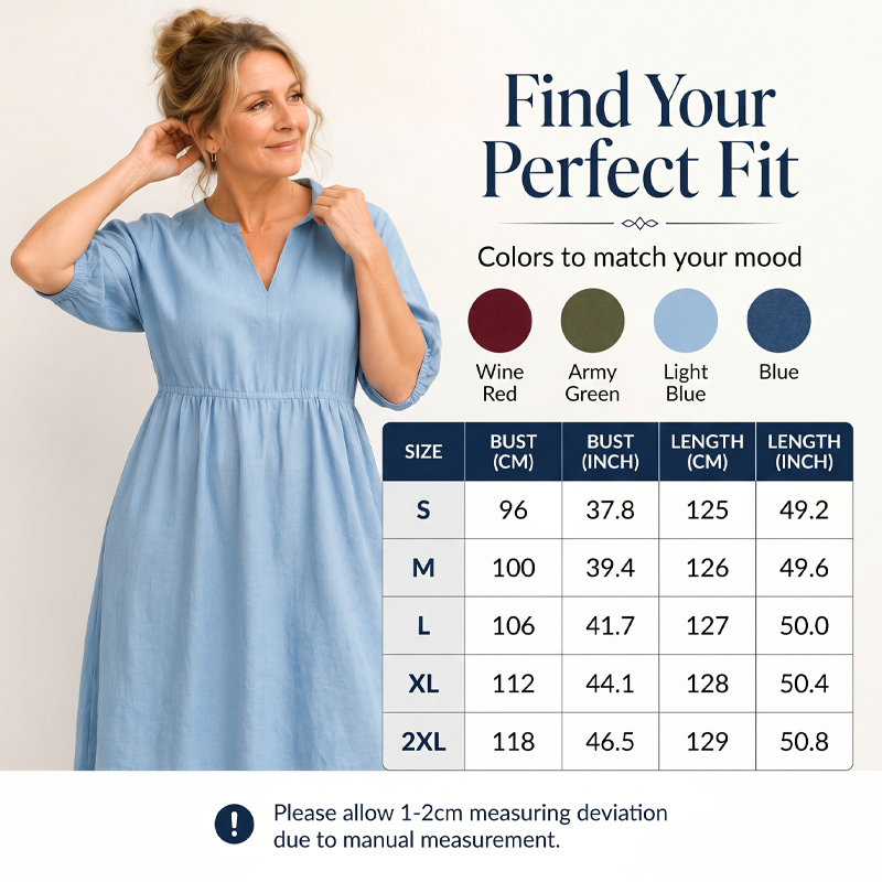 Women's Casual V-Neck Maxi Dress with Pockets