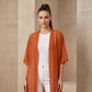 Women's Loose Solid Color Cover-Up Dress with Square Neck and Bow-Knot