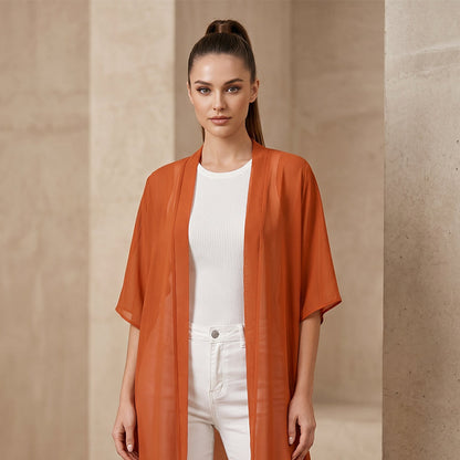 Women's Loose Solid Color Cover-Up Dress with Square Neck and Bow-Knot