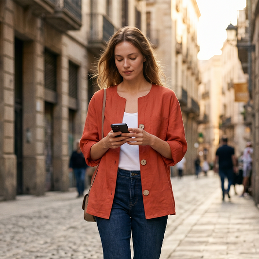 Women's Relaxed Fit Summer Blouse