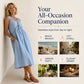 Women's Sleeveless Lace Trim V-Neck Dress