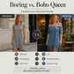 Women's Off-Shoulder Strap Fringe Dress