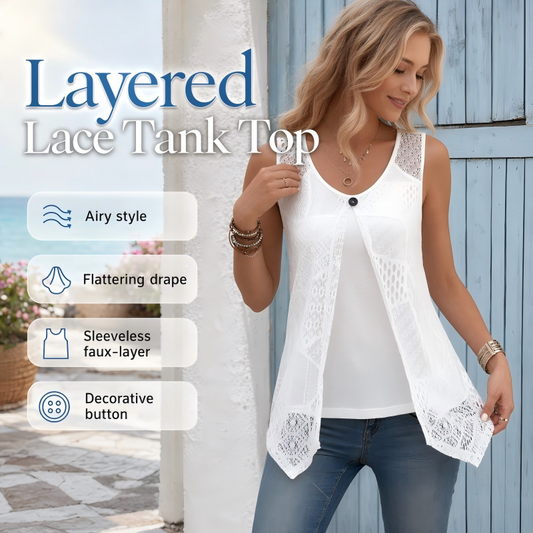 Women's Layered Lace Tank Top