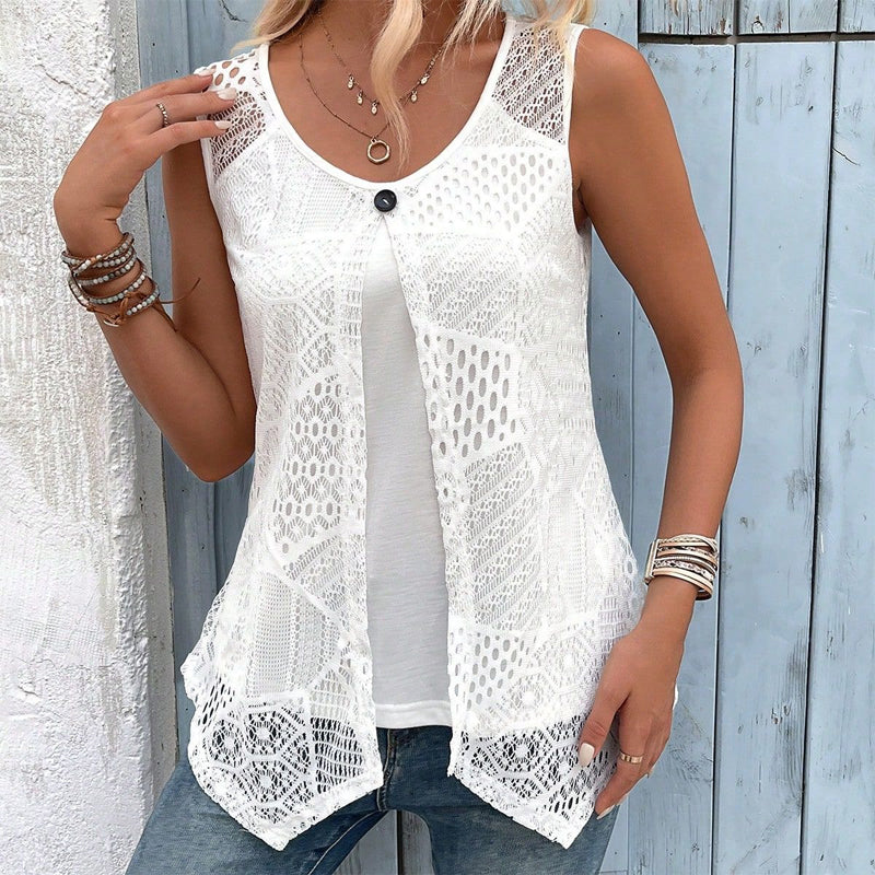 Women's Layered Lace Tank Top