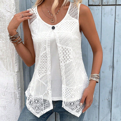 Women's Layered Lace Tank Top
