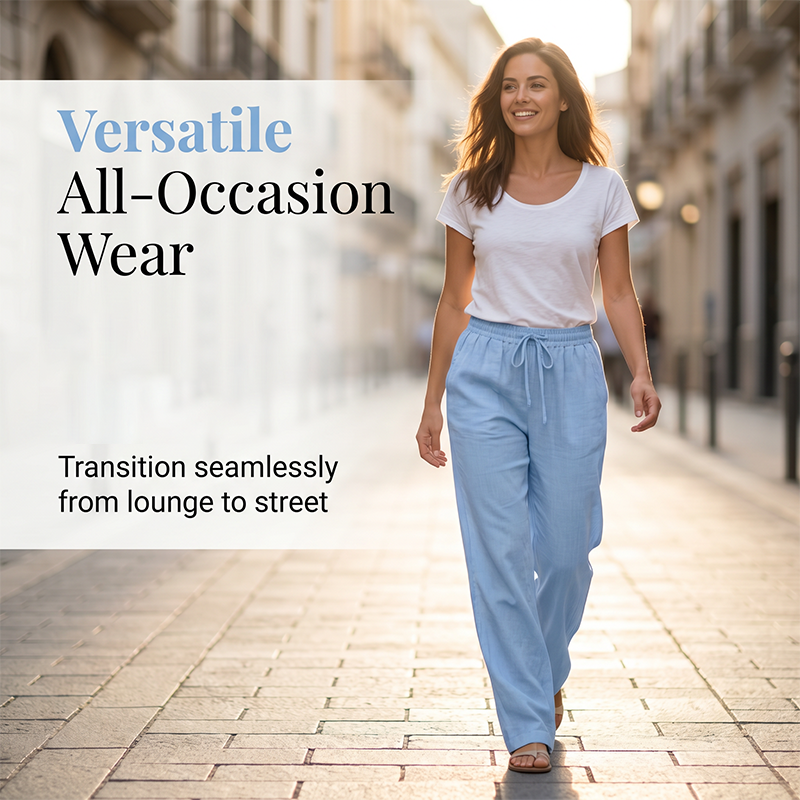 Women's Casual Straight-Leg Pants