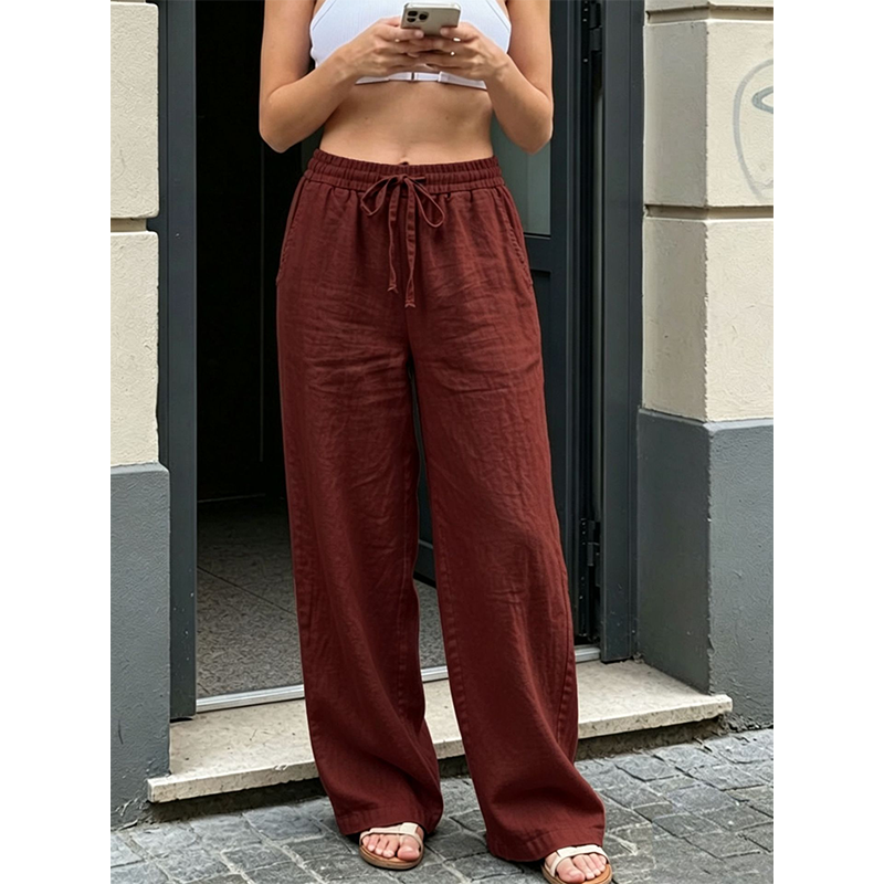 Women's Casual Straight-Leg Pants
