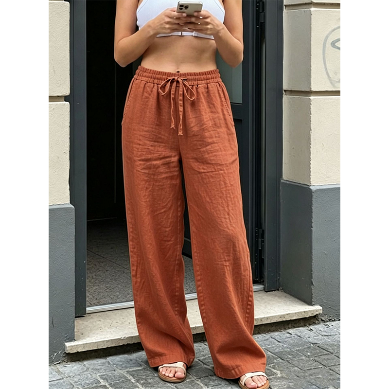 Women's Casual Straight-Leg Pants