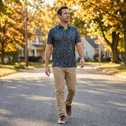 Men's Printed Short-Sleeve Shirt
