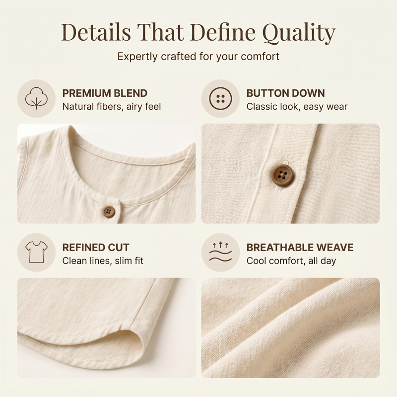 Women's Sleeveless Button-Down Tank Top