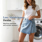 Women Summer High-waist Denim Skort