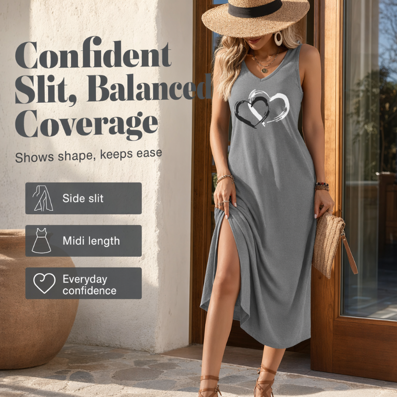 ⌛Limited-Time Offer-Women Sleeveless Loose Tank Dress