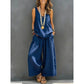 🌸New Arrivals & Special Offers-Women's Solid V-Neck Tank & Pants Set