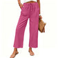 Women's Casual Wide-Leg Drawstring Pants