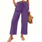 Women's Casual Wide-Leg Drawstring Pants
