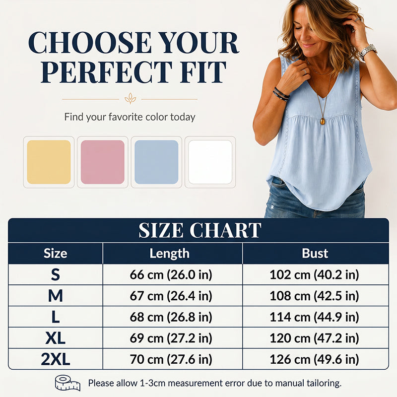 Women's Summer Sleeveless V-Neck Top