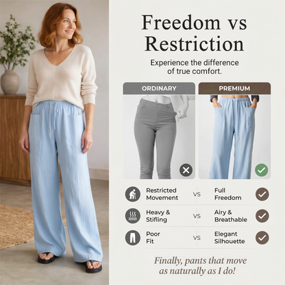 Women's High-Waisted Wide-Leg Drawstring Pants