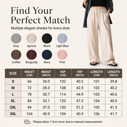Women's High-Waisted Wide-Leg Drawstring Pants