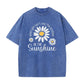 ⏳Limited-time 50% off⏰Vintage Washed Daisy Print Loose Fit T-Shirt🌼👚