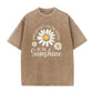 ⏳Limited-time 50% off⏰Vintage Washed Daisy Print Loose Fit T-Shirt🌼👚