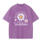 ⏳Limited-time 50% off⏰Vintage Washed Daisy Print Loose Fit T-Shirt🌼👚