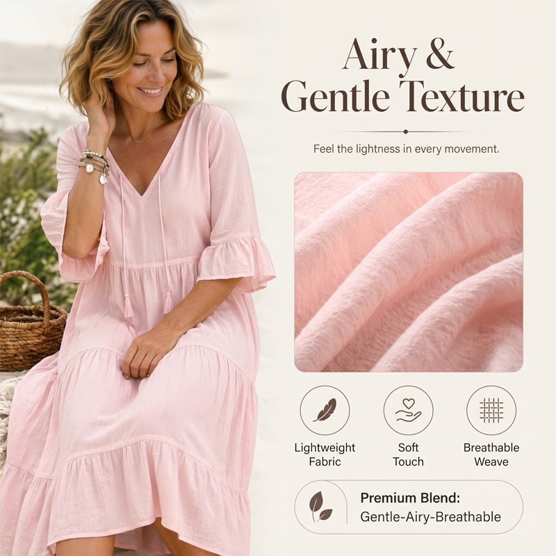 👗 Tiered Tassel A-Line Dress – Breezy & Flowy for Sunny Days