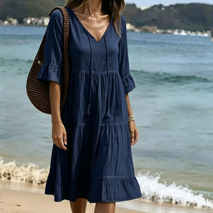 👗 Tiered Tassel A-Line Dress – Breezy & Flowy for Sunny Days