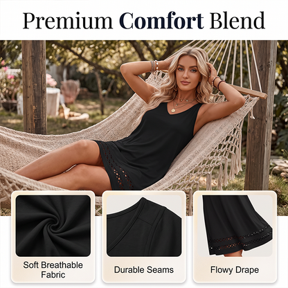 Women's Casual Sleeveless V-Neck Dress
