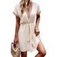 Women's Boho Lace V-Neck Dress