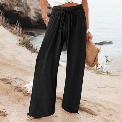 Women's Casual High-Waist Wide-Leg Pants