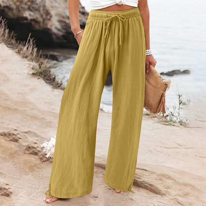 Women's Casual High-Waist Wide-Leg Pants