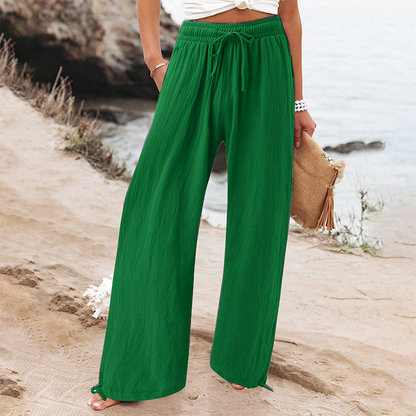 Women's Casual High-Waist Wide-Leg Pants