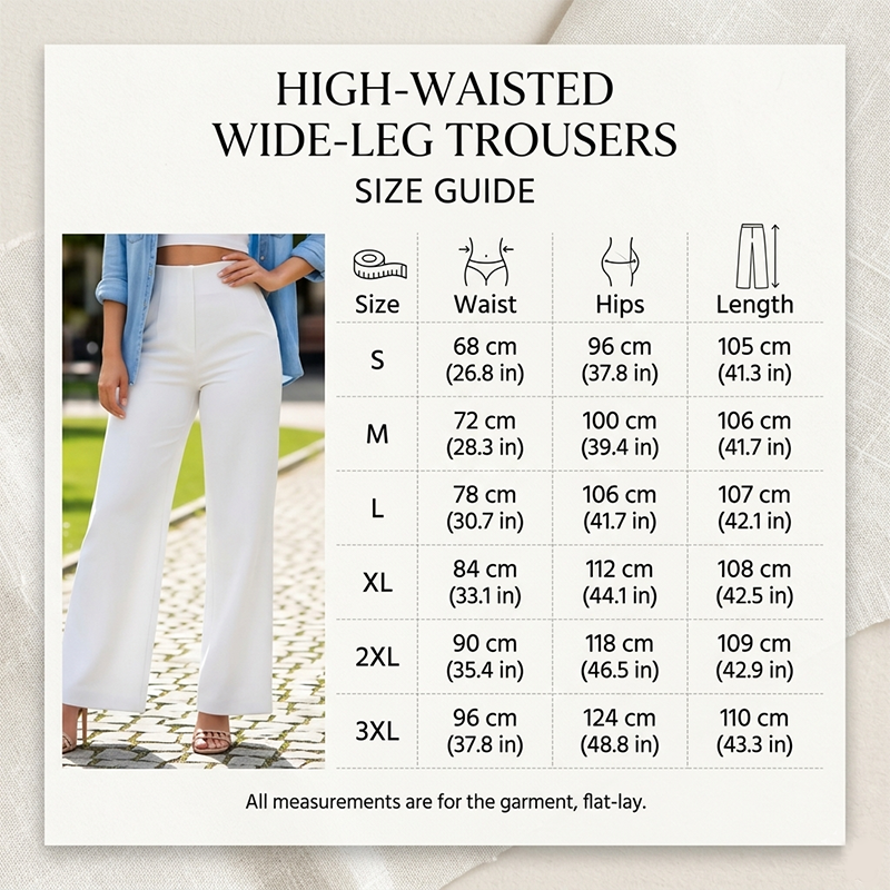 👖Women High Waist Solid Wide Leg Trousers – Slimming Long Straight Cut & Wrinkle Resistant Fabric 💕