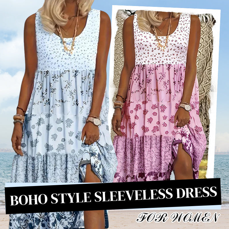 Boho Style Sleeveless Dress For Women