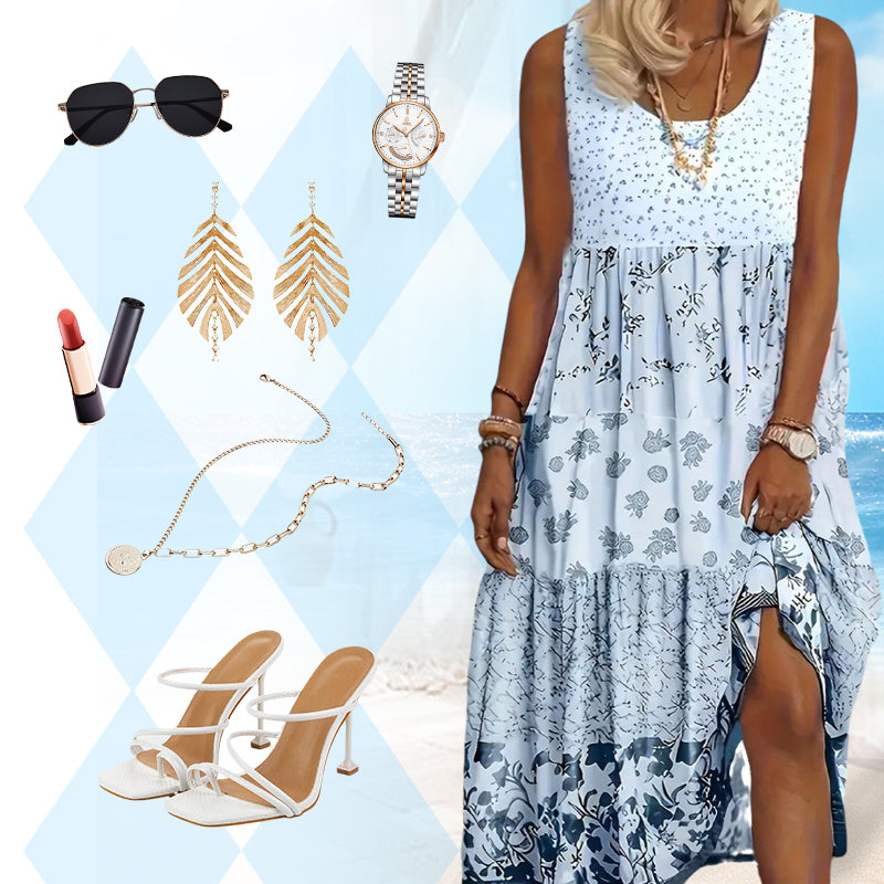 Boho Style Sleeveless Dress For Women