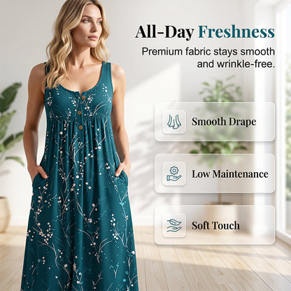 Women Casual Sleeveless Maxi Dress