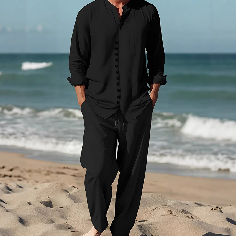 📢📢40% OFF !! ⏰Men's Minimalist Casual Shirt and Pants Set