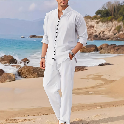 📢📢40% OFF !! ⏰Men's Minimalist Casual Shirt and Pants Set